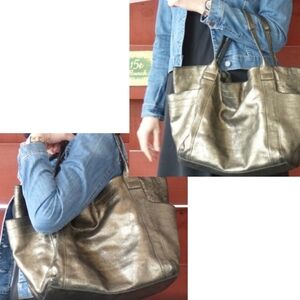 Anat Marin metallic leather tote/handbag